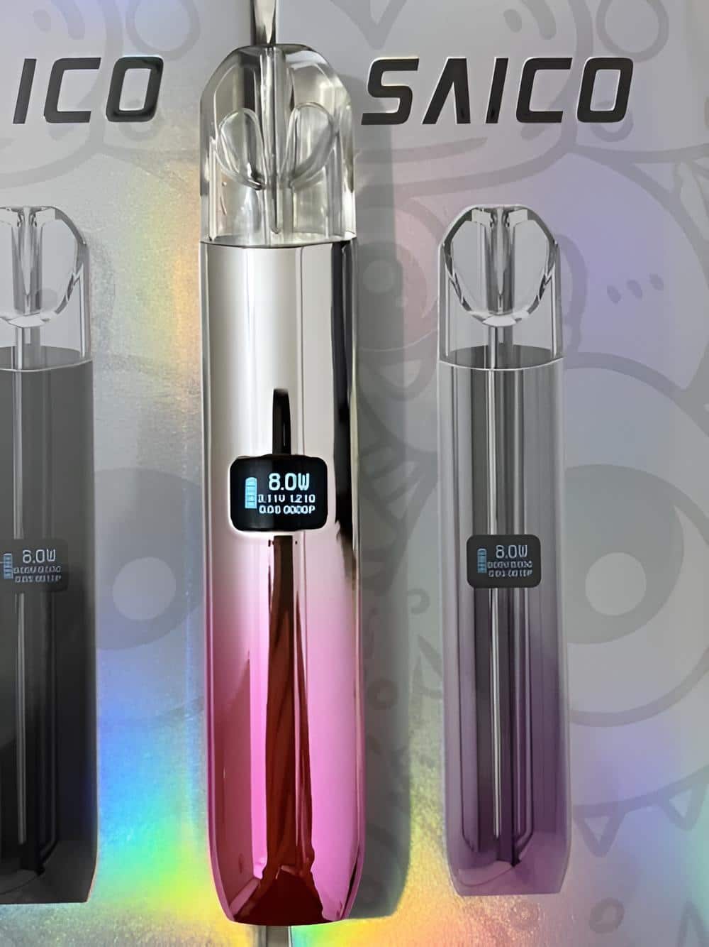 Saico 炫刻電子煙主機丨36款配色可選·LED燈效設計｜電子煙專賣