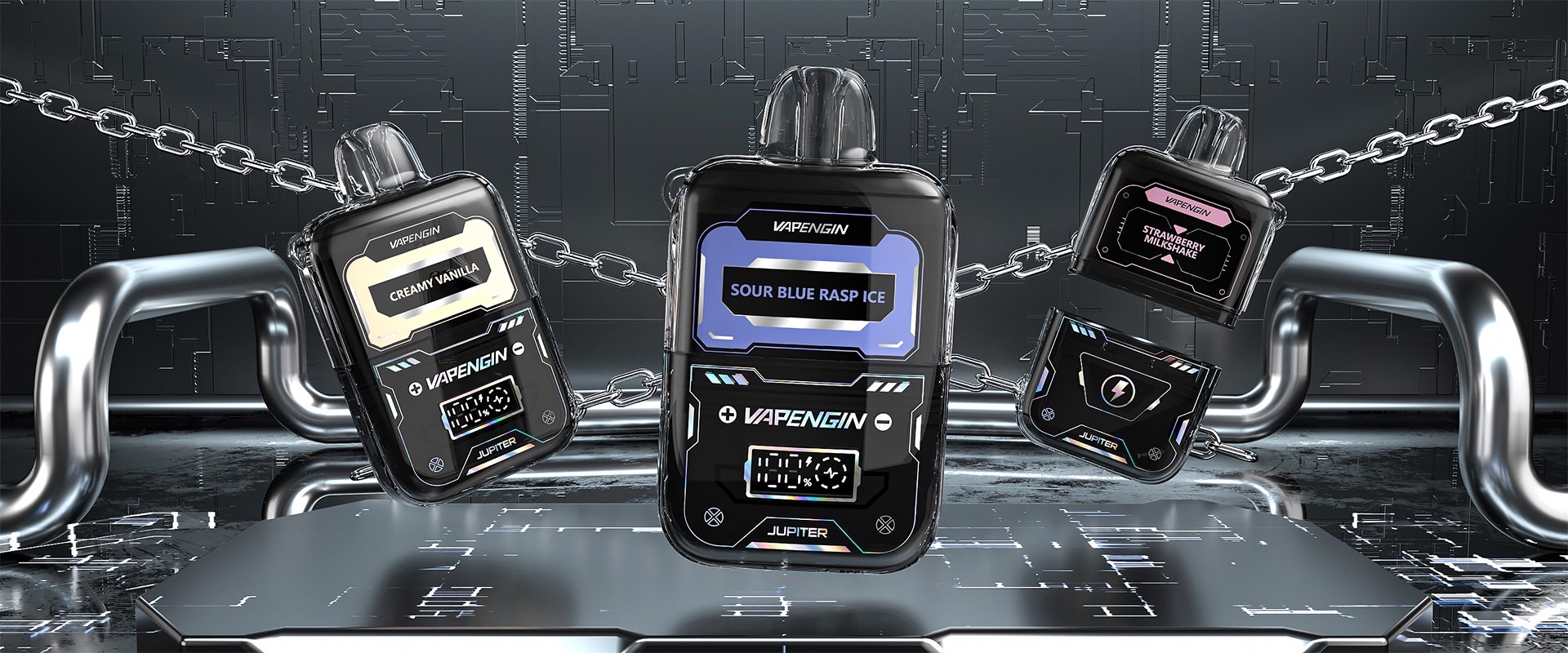 VAPENGIN木星可換彈拋棄式電子煙套裝｜主機與煙彈專屬搭配，無縫體驗